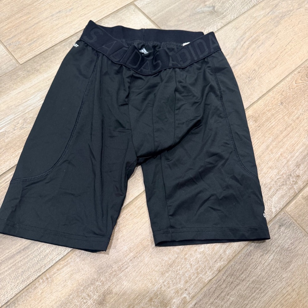 Adidas Kids Black Aeroready Sliding Shorts Compression Baseball Softball Large